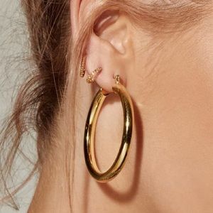 LuvAJ Amalfi Gold Hoop Earrings